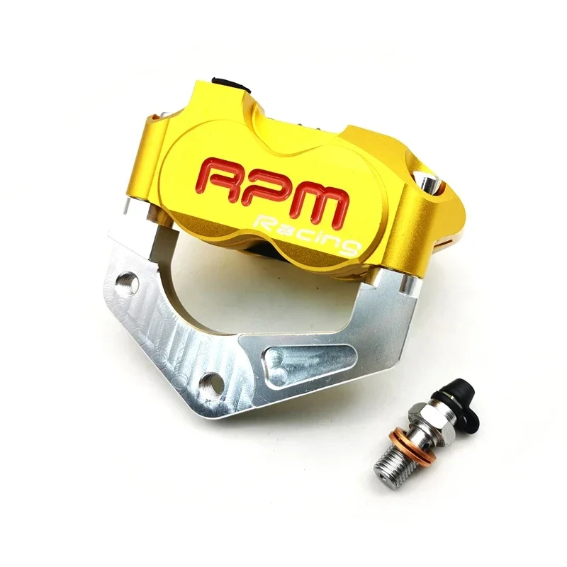 Disc Brake Caliper Moto Front  4 Piston Radial Mounting 82mm RPM  For Yamaha Kawasaki Scooter Rsz Jog Force Dirt Bike GROM