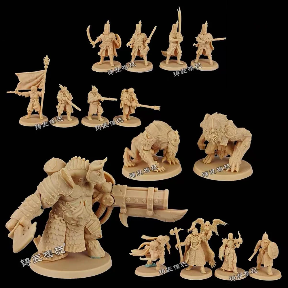 

Trench Crusade - Iron Sultanate Warband, Miniature, Figure, HD 3D Printed Resin Model, Proxy Wargame