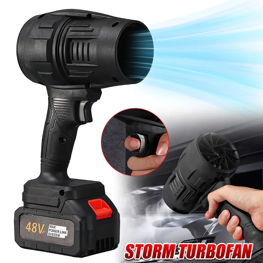 

Mini Jet Blower Electric Powerful Air Blower Violent Portable Handheld Air Duster Violent Turbo Fan with 21V Battery&charger