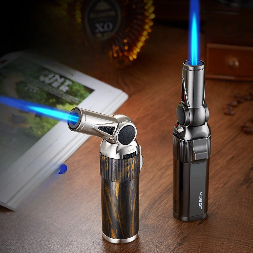 

Creative Portable Folding Direct-flush Lighter Anti-accidental Touch Fixed Flame Continuous Burning Candle BBQ Cigar Accessories