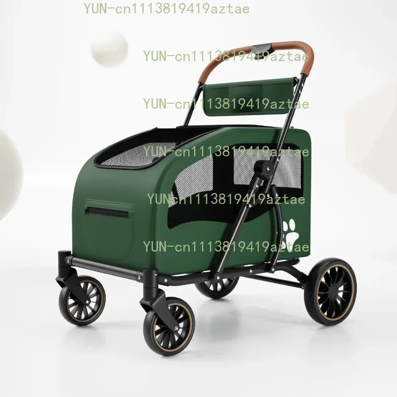 Medium and large dog multi-functional pet cart outdoor travel large transportation elderly dog cart portable foldable