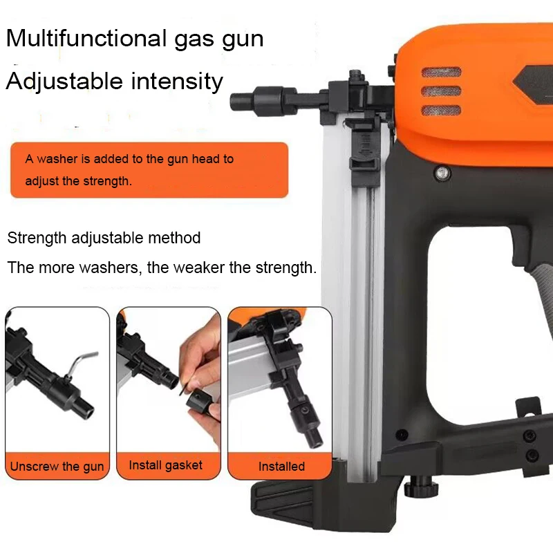 Lithium Battery Gas Nail Gun Steel Air Stapler Pneumatic Tools For Frame And Trunking Pneumatic