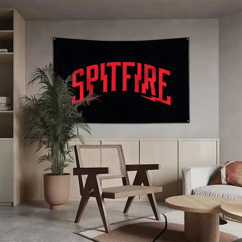 Spitfire Retro Skateboard Poster, Skateboard Wandkunst, Vintage Skater Dekor, Skateboard Geschenk, Skateboard Druck