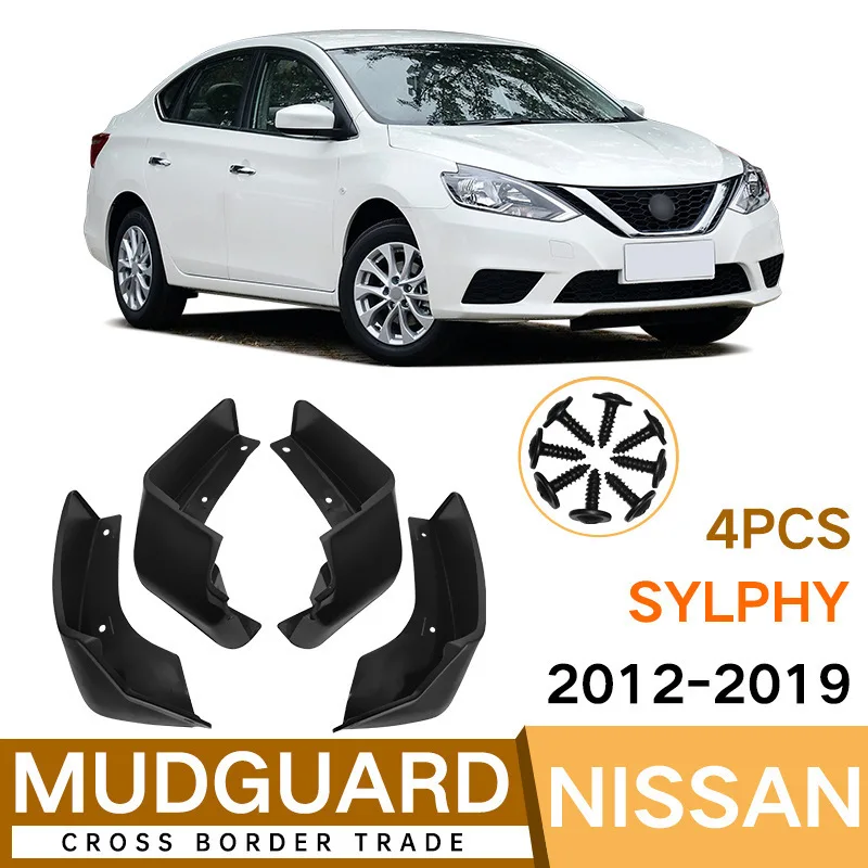 For Nissan Sylphy 2012-2019 fender tiles front and rear auto parts 4runner accessories car accessories mud flaps fender flares