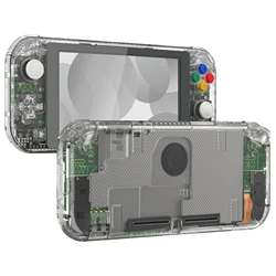 eXtremeRate Replacement Housing Custom Shell w/Screen Protector & ABXY Buttons for Nintendo Switch Lite - Crystal Clear Series