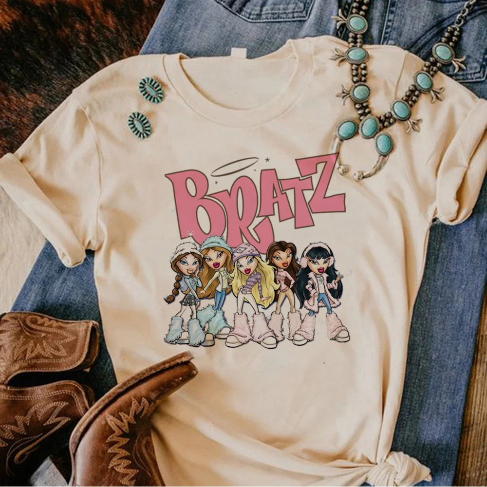 เสื้อยืด Y2K อนิเมะผู้หญิง Bratz TOP เสื้อผ้ามังงะผู้หญิง