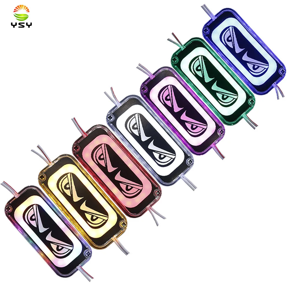 

1pcs Auto motorcycle Led Module Short-Style Demon Eye Strobe Warning Light Car Flashing Emergency Lamp