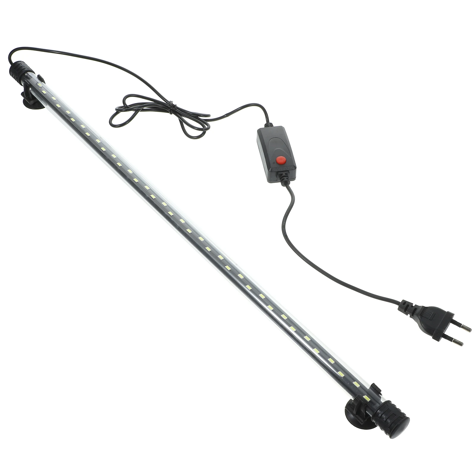 1 قطعة Led دائم حوض السمك المناظر الطبيعية ضوء خزان الأسماك الزينة النقي الأبيض الإضاءة مع شفط الكؤوس سهلة التركيب الاتحاد الأوروبي التوصيل