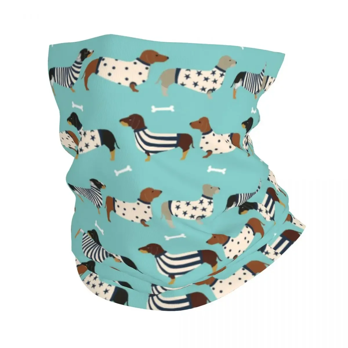 New Custom Dachshund Bandana Neck Warmer Women Men Winter Hiking Ski Scarf Gaiter Sausage Wiener Badger Dogs Face Cover