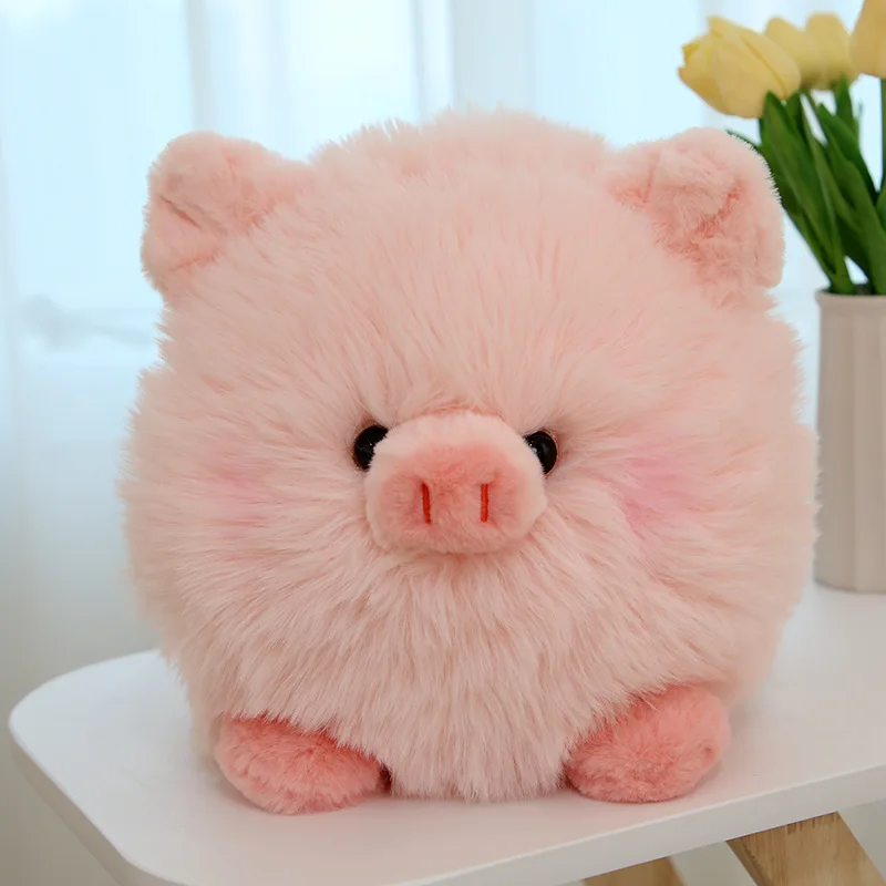 

new cute soft Trendy Dudu Pig Plush Pillows Creative Little Pig Doll Children's Comfort Doll Bedroom Decoration birthday gift