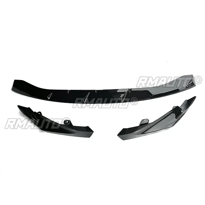 Para bmw m3 g80 2020-2023 pára-choques divisor preto brilhante estilo mp amortecedor dianteiro spoiler guarda modificação parte acessórios do carro