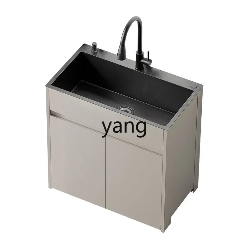 

LMM Kitchen Stainless Steel Sink Cabinet Door Store Commercial Sink Vegetable Basin