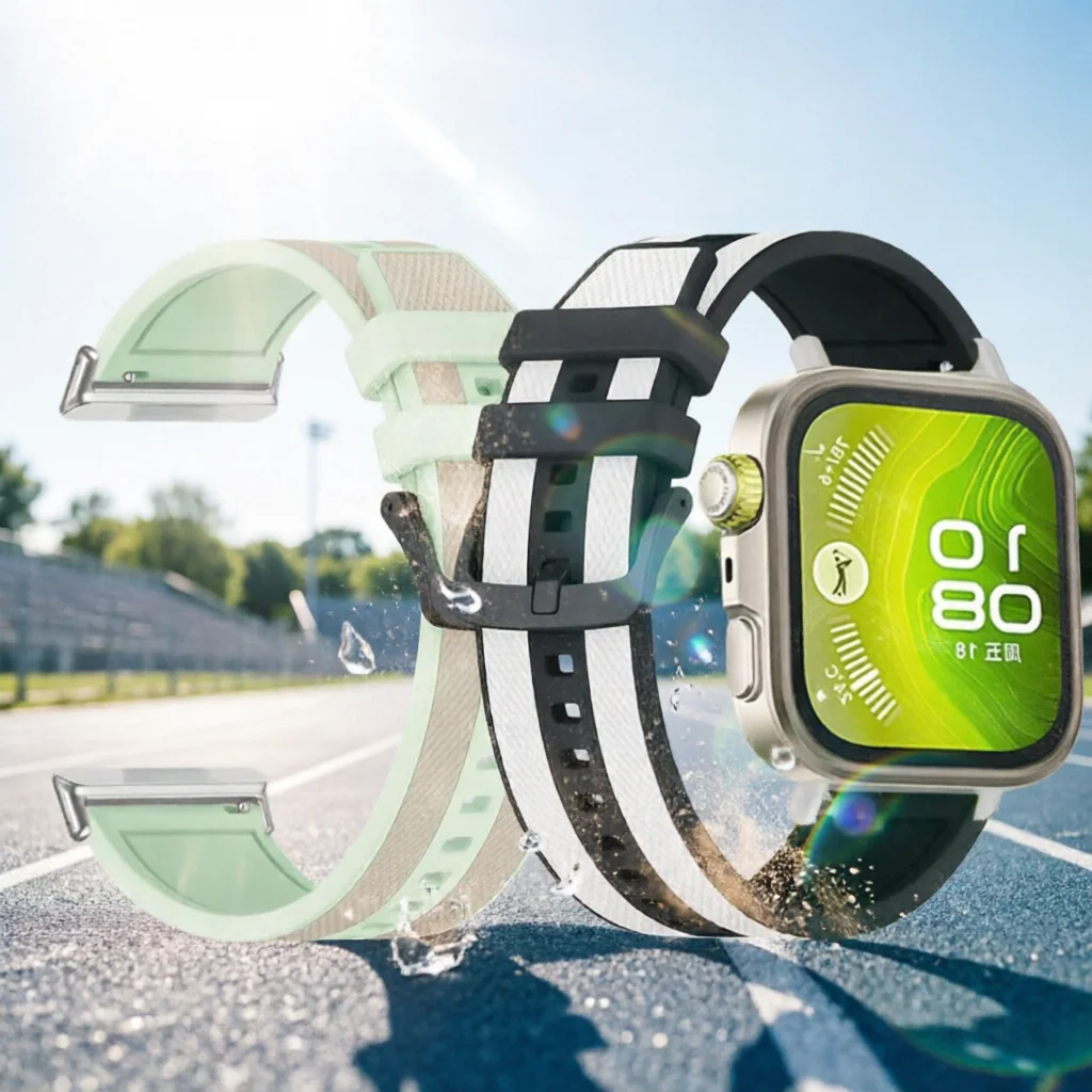 Silicone Strap For Huawei Watch Fit 3 4 5 Band Sports Bracelet Two Color Watchband For Huawei Watch Fit 4Pro Pro Accessories