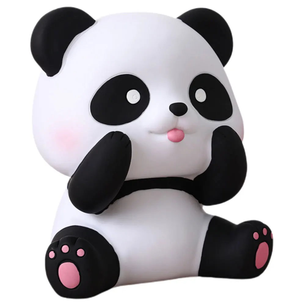 

Cartoon Piggy Bank Panda Shape Money Saving Box Desktop Decor Room Coin Bank Gift For Birthday Christmas Animal Coin Holder