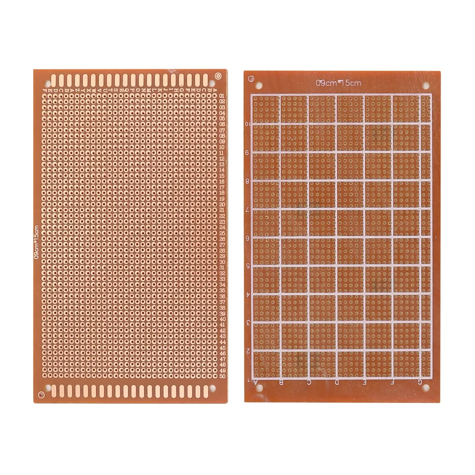 Papan Sirkuit Eksperimental Satu Sisi 9X15 9*15Cm, 5 Buah Pelat Tembaga Bakelite Universal PCB Prototipe, Kuning
