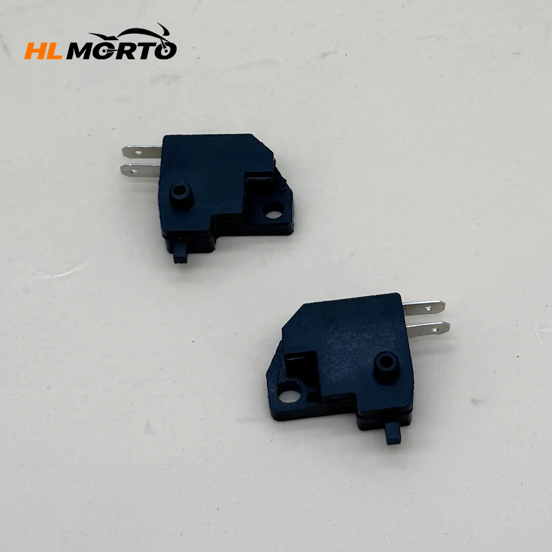 1 Paar Universeller Vorderer Bremsschalter Links Rechts Scheibenbremse mit Abschaltlicht und Oberer Pumpenknopf für Motorräder Honda Suzuki Yamaha