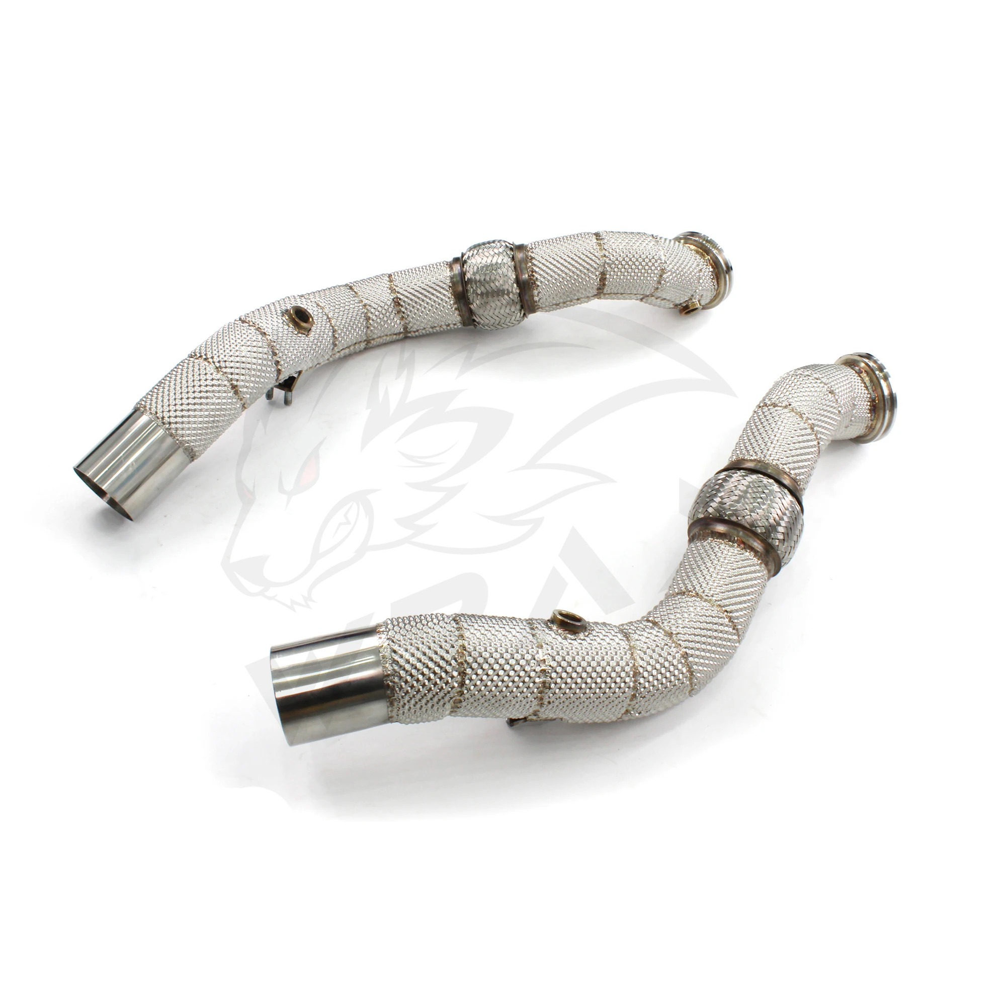 

Performance Catless Race Downpipe for Maserati Ghibli (2014-2023) - With Heat Shield, Max Horsepower & Torque Gain, Direct Fit D