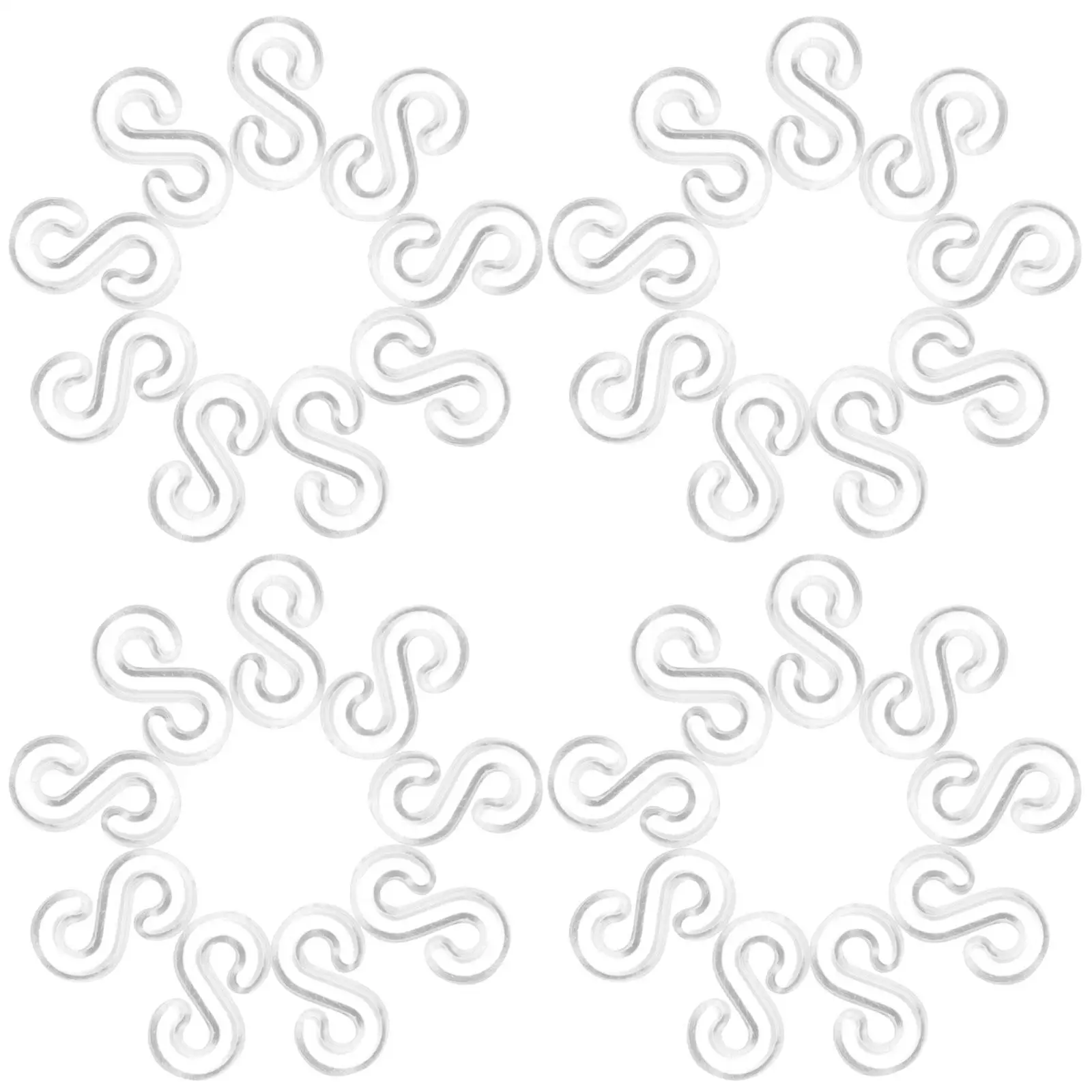 

500pcs Rubber Bands Clips for Bracelets Handmade Jewelry Accessories S Hooks Connector Loom Kit Plastic DIY Tools