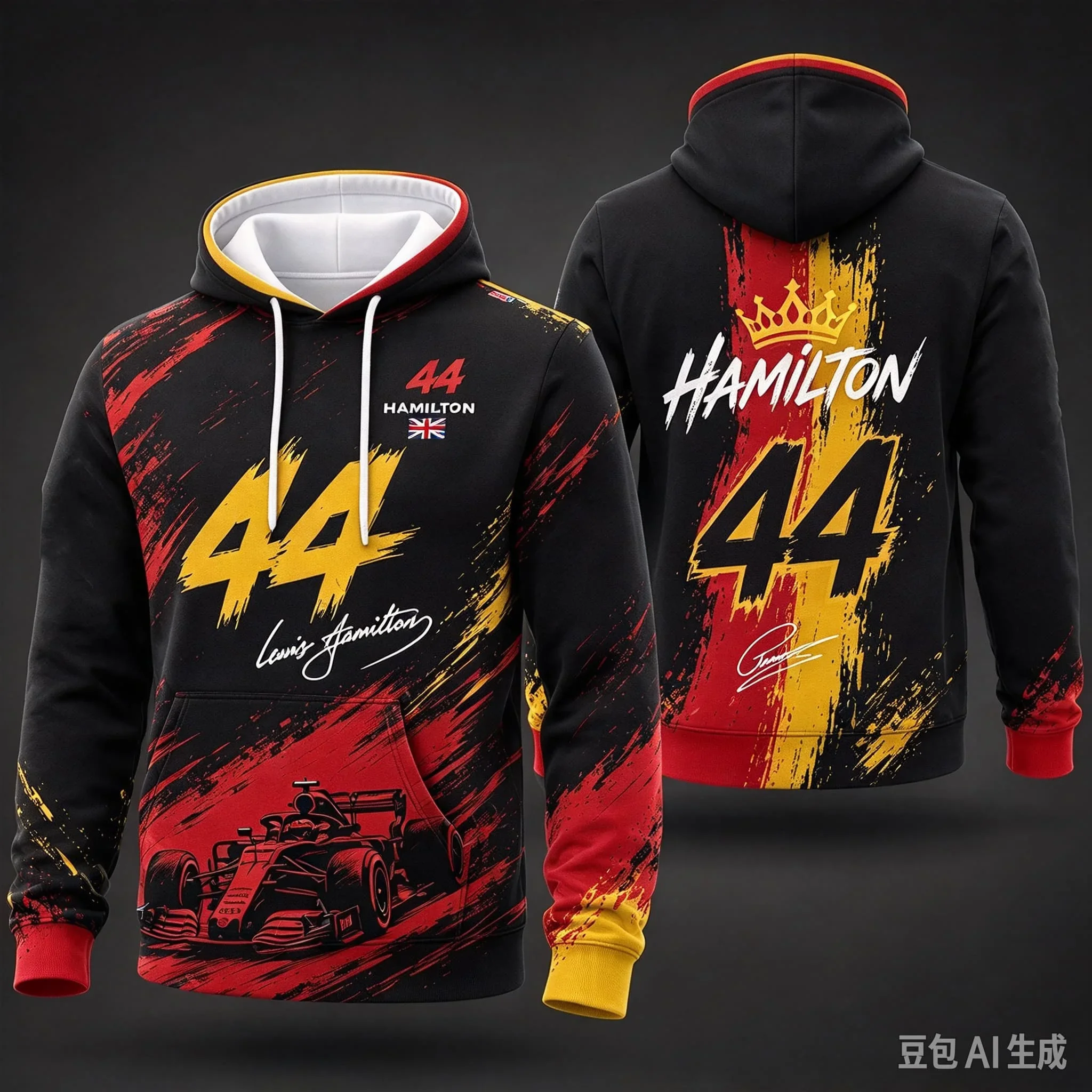 Lewis Hamilton 44 Racing Hoodie Men 3D Print Sweatshirt Pullover Hooded Tops Autumn Winter Casual Sport Car Fan Streetwear
