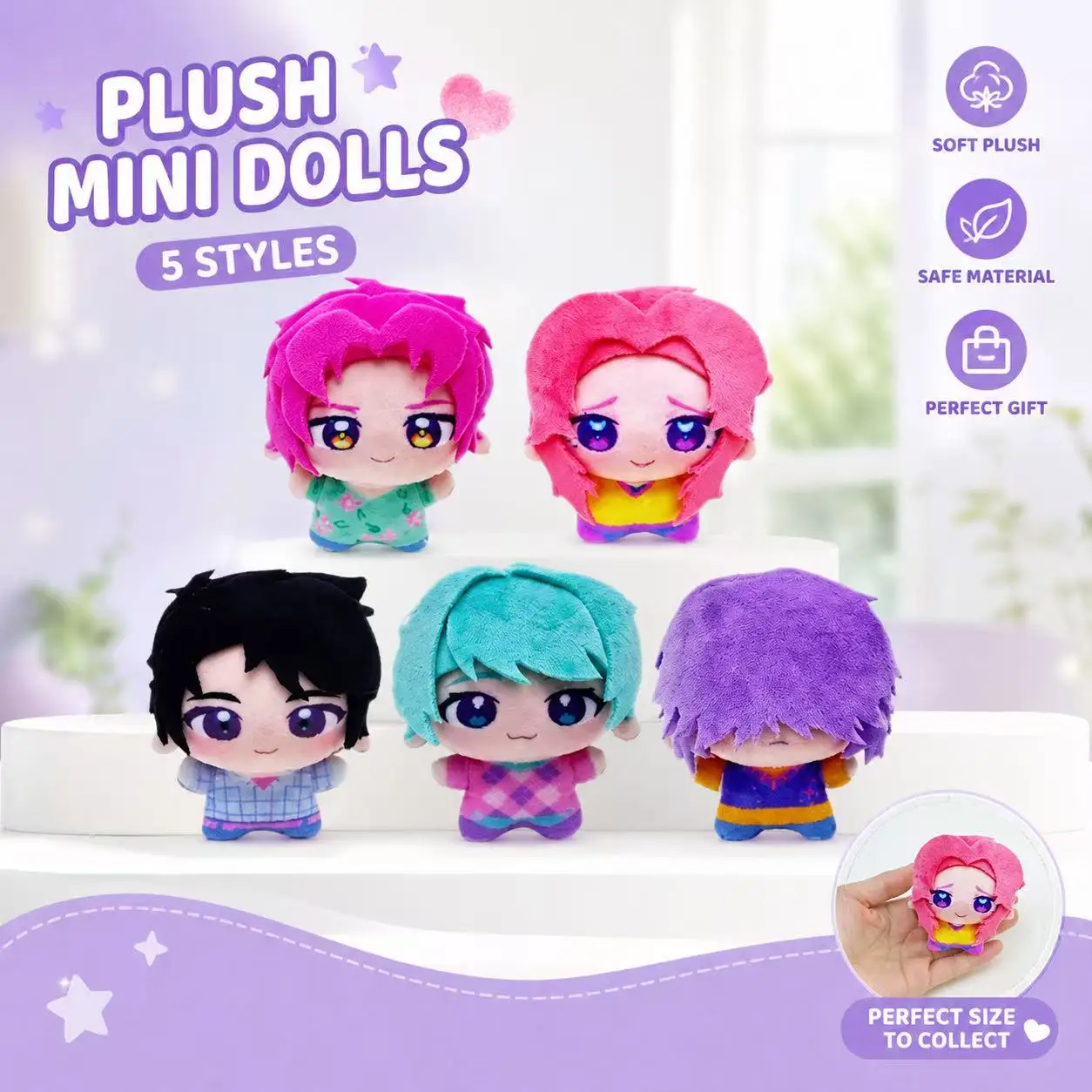 Peluche de dibujos animados Kpob Damon Hunters, muñecos de peluche suaves Saja, juguete periférico de película, regalo para fans