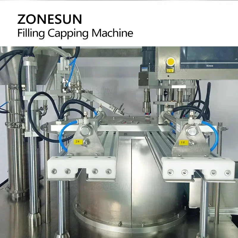 ZONESUN Сервозаполняющая укупорочная машина Автоматическая упаковка для подачи пластиковых пакетов Doypack Желейные напитки Упаковка моющего средства с конвейером
