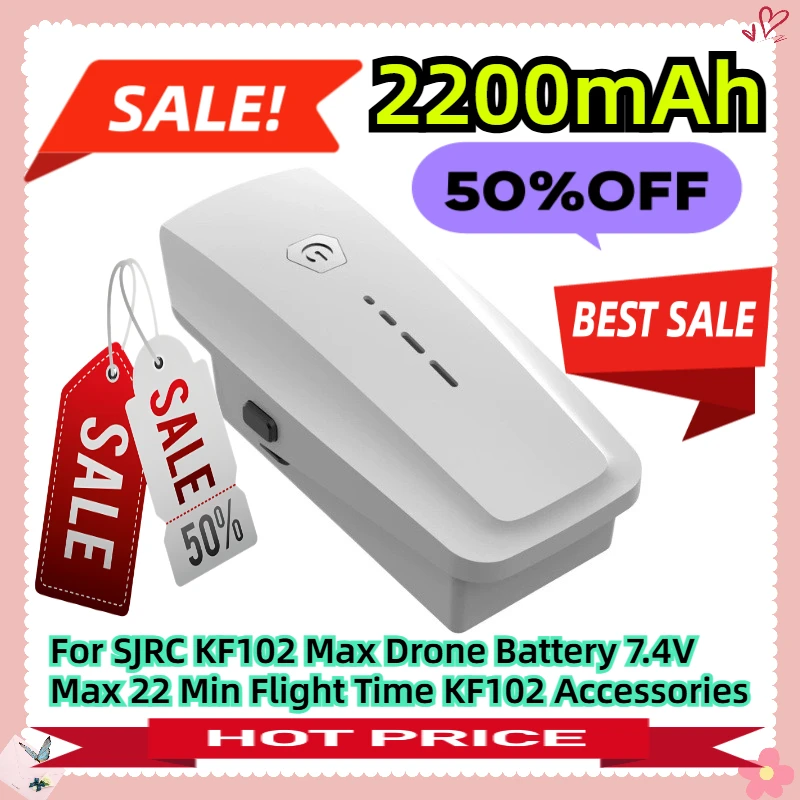 ل SJRC KF102 ماكس بطارية توصيل خارجي 7.4 فولت 2200 مللي أمبير ماكس 22 دقيقة وقت الطيران KF102 الملحقات #1
