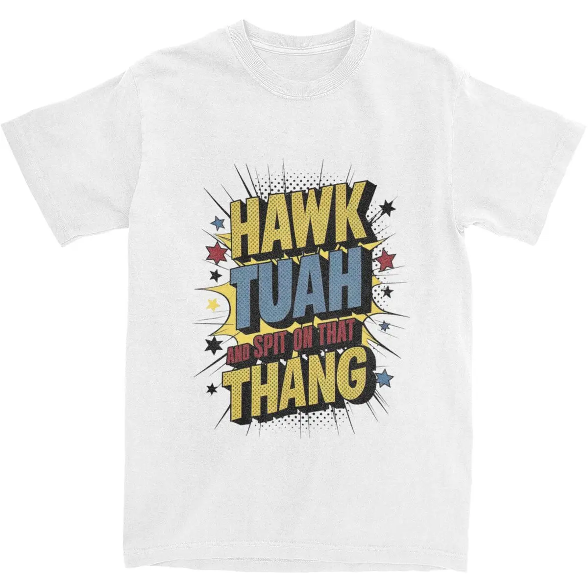 Hawk Tuah Spit On That Thang T Shirt Beach Trending Sayings Street Style T-Shirts Cotton Novelty Tee Shirt Male Casual Top Tees