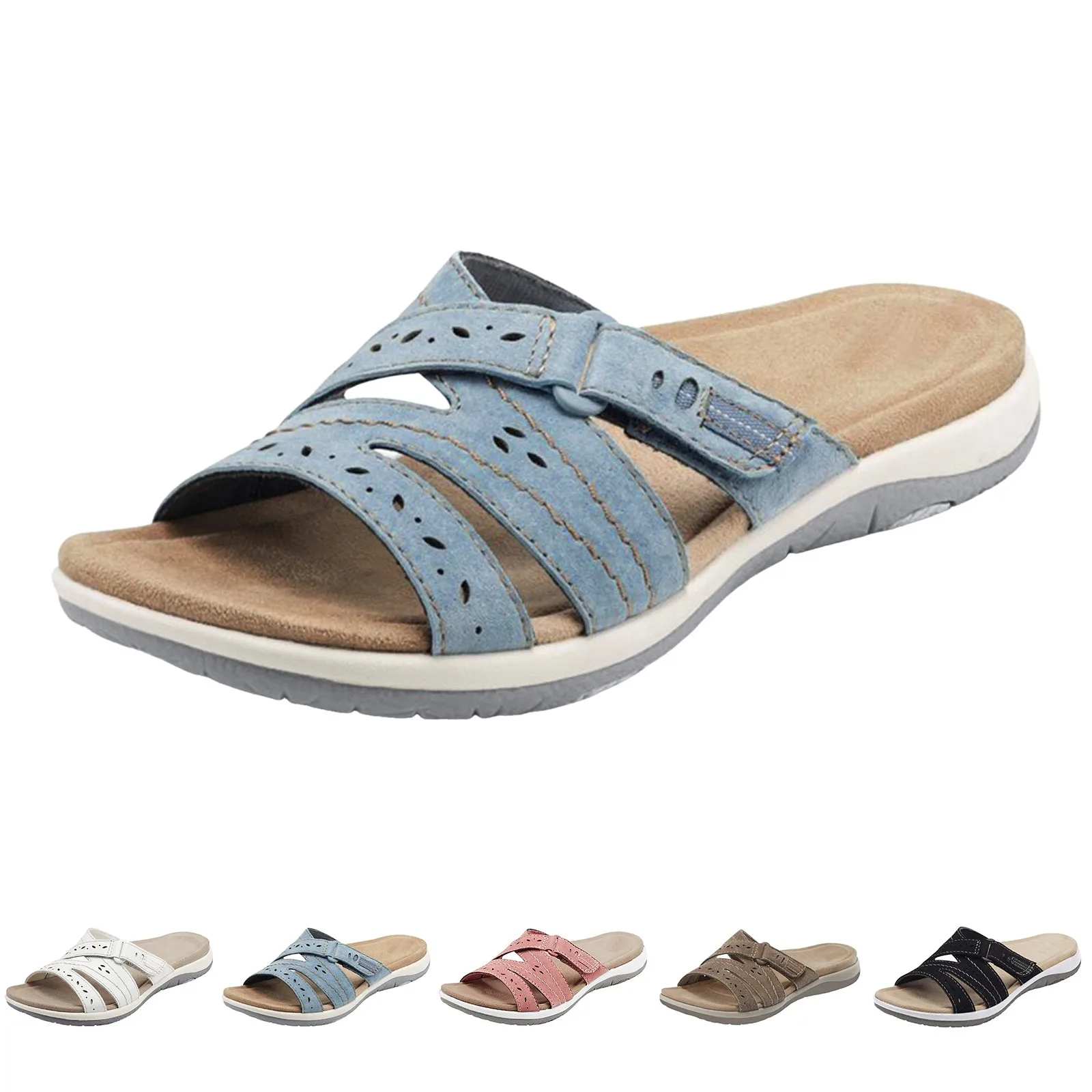 Summer Women Wedge Sandals Comfortable Open Toe Shoes