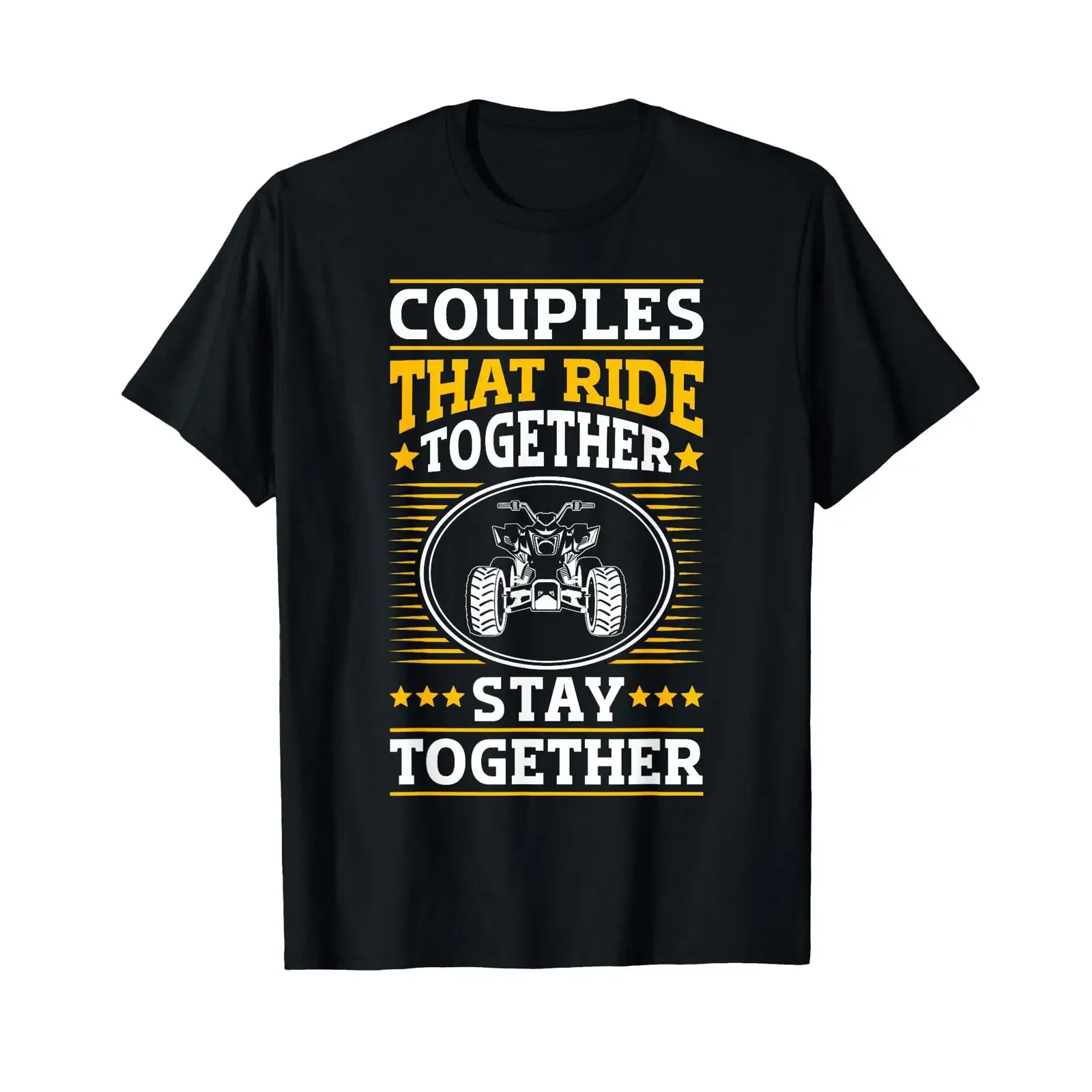 ATV Quad Biker Bike Vintage T-Shirt für Paare, Vintage-Waschung, lässig, dehnbar, modische Designerkleidung, leicht weich