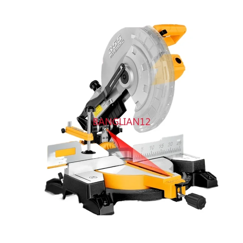 

14-дюймовая алюминиевая пила, многофункциональная алюминиевая машина, высокоточная торцовочная пила из алюминиевого сплава по дереву, 45 градусов