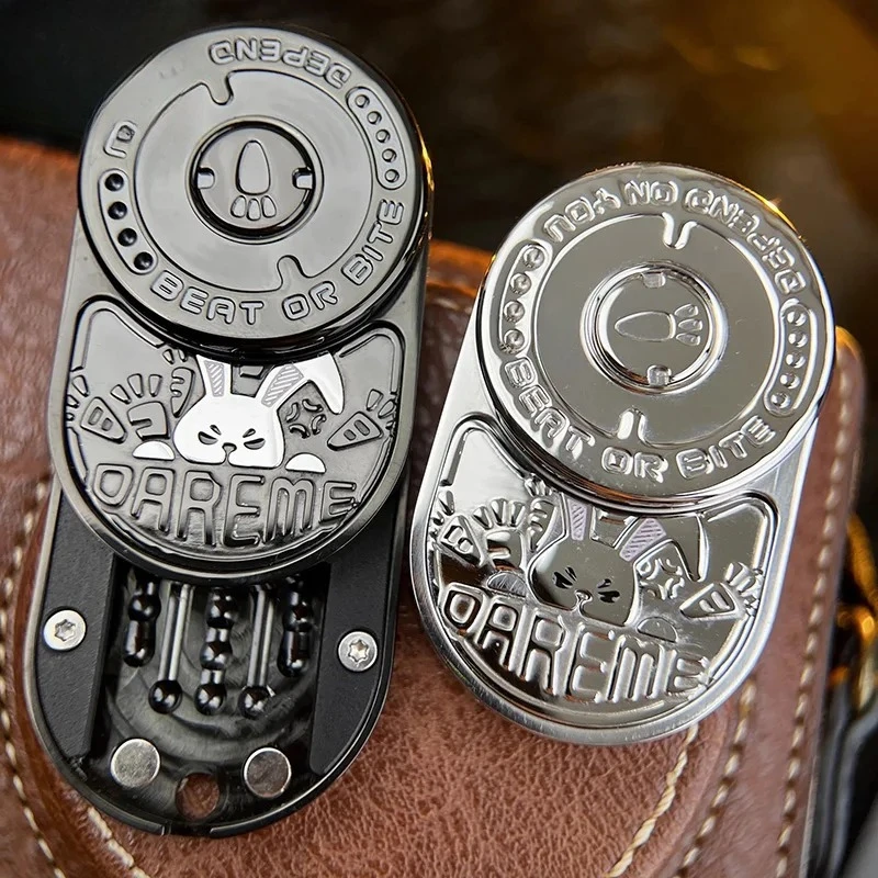 EDC Rabbit MIX Push Card Rhythm  Mechanical Ratchet EDC Decompression Toy Tide Play Fingertip Gyro Gifts For adults