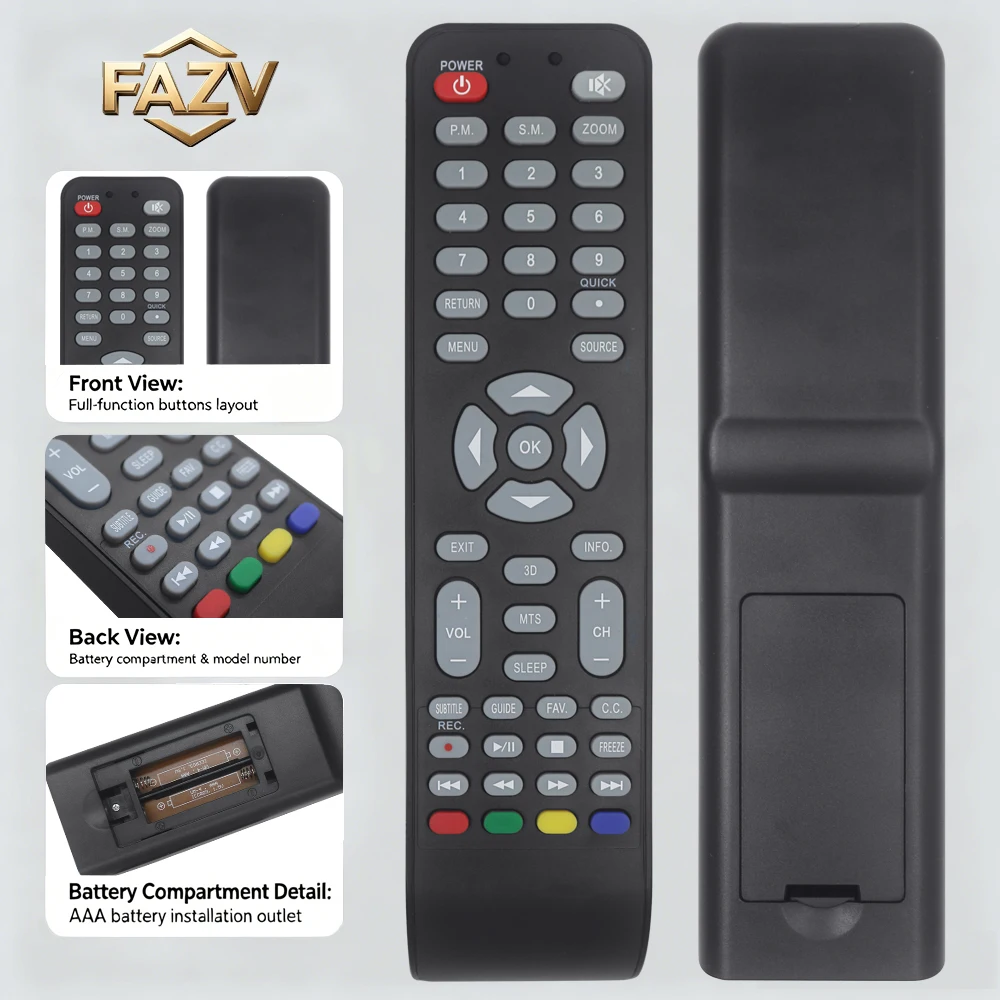 FAZV Remote Control for Skyworth Speler SP-LED32 SP-LED39 JH-11490 LCD TV