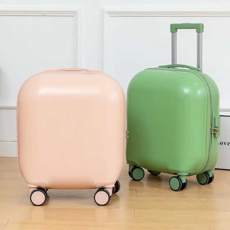 

18-Inch Trolley Case INS Female Student Cute Universal Wheel Luggage Men's Small Children Suitcase Boarding Bag Suitcase