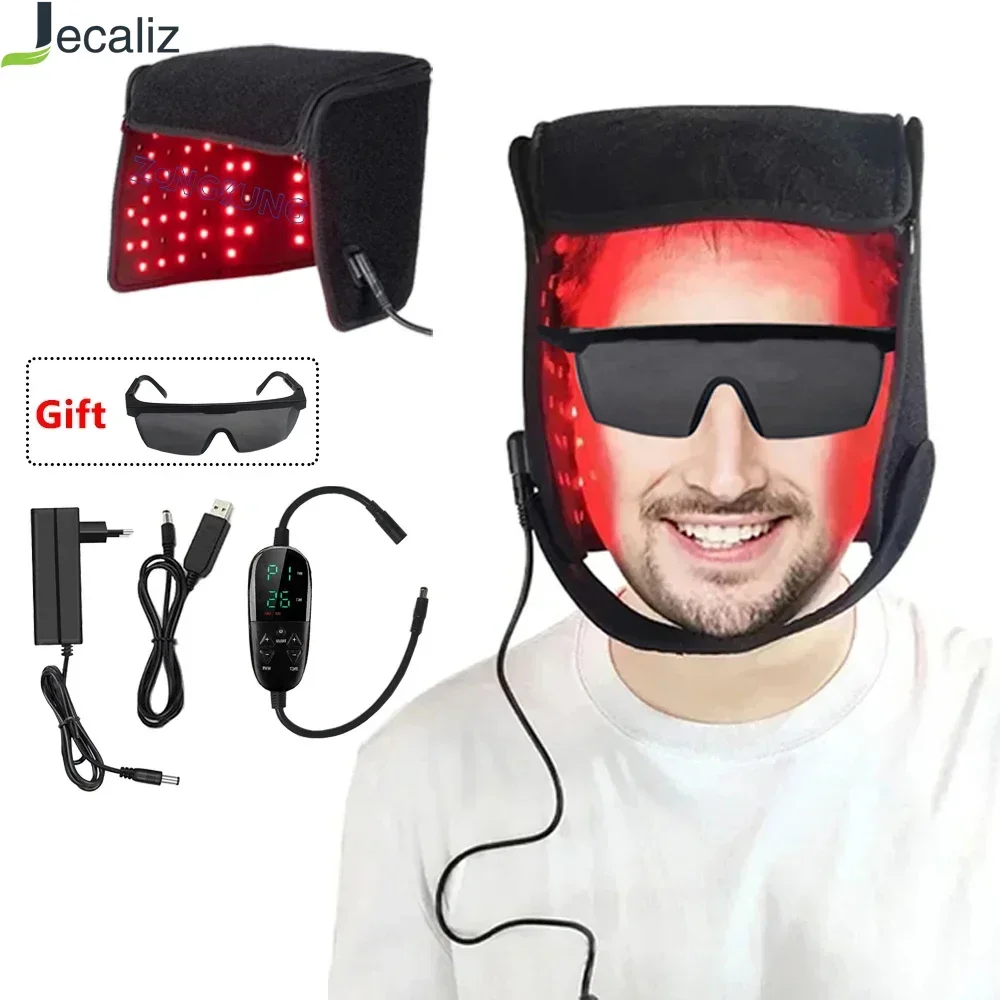 Red Light Hats for Hair Regrowth Infrared Light Therapy Cap Treatment for Thinning Hair Comb Migraine Relief Cap Anti Hair Loss