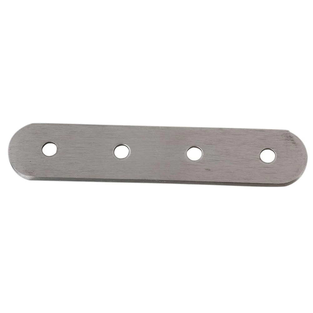 

10pcs Flat Repair Plate Stainless Steel 4 Hole Fixing Furniture Corner Brace Mending Seams Cracks Table Office Desk