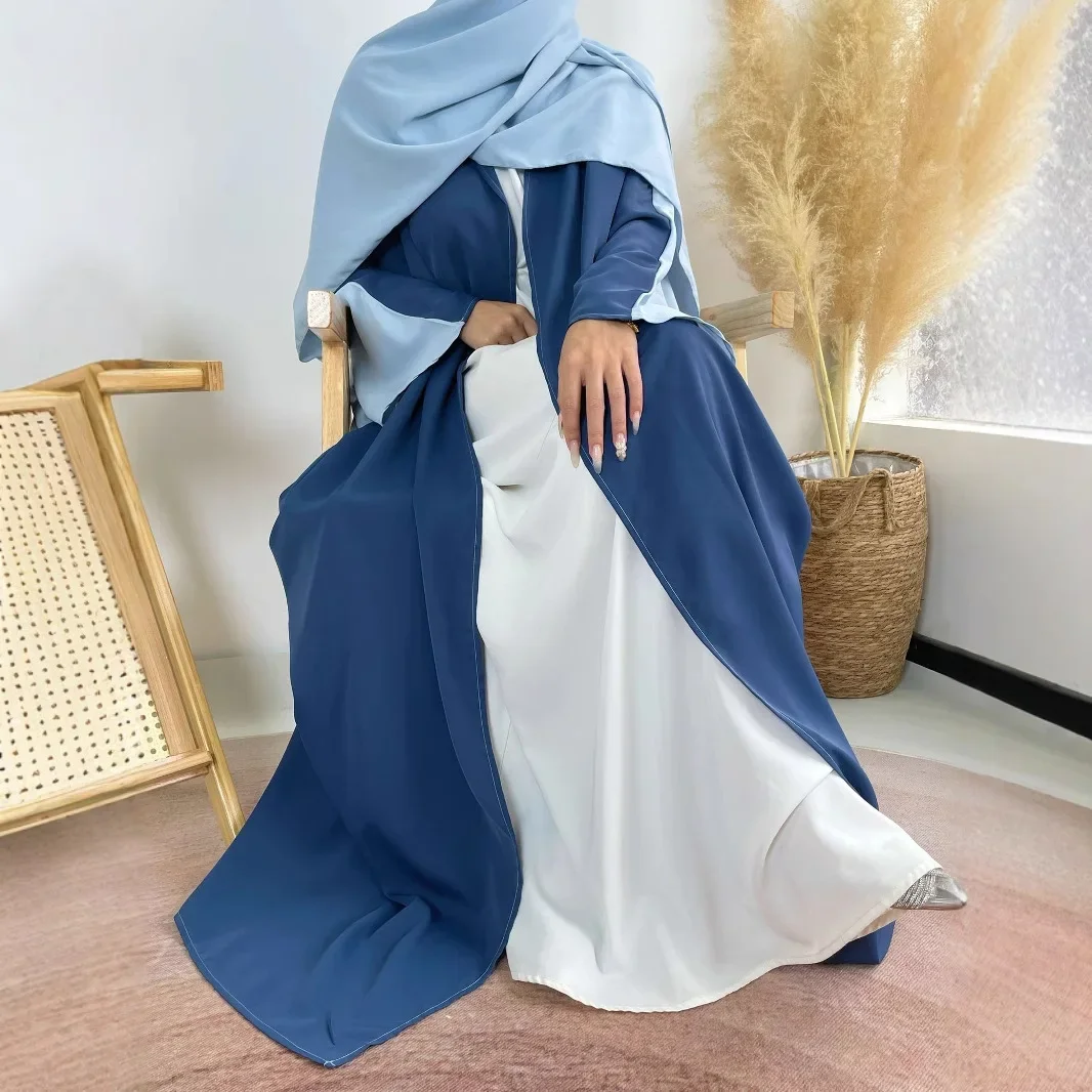 Eid Ramadan Kimono aperto Abaya Dubai 2025 Abaya musulmano per le donne Abito caftano Islam Abbigliamento Robe Femme Musulmane Jalabiya Abito