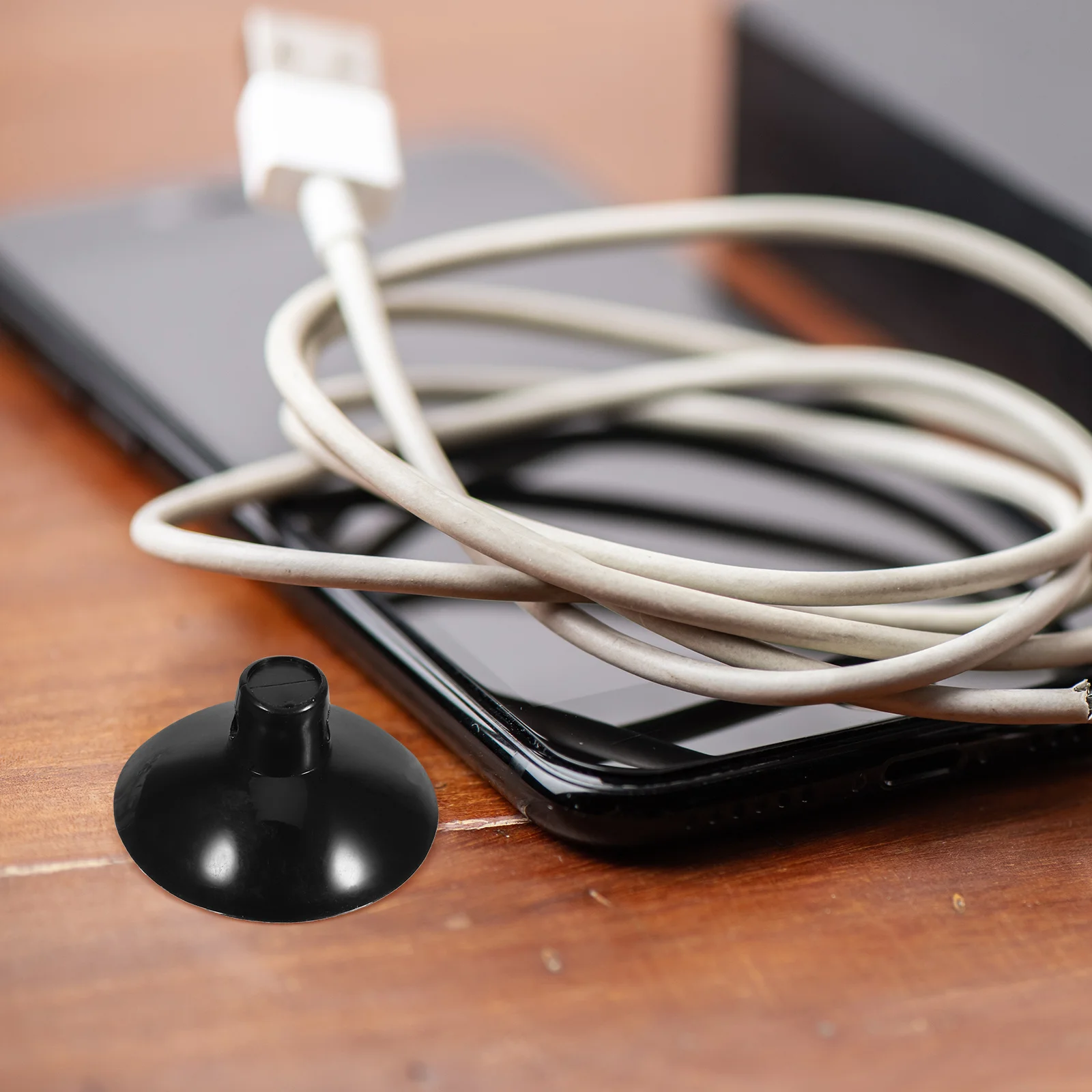 

20Pcs Cable Wire Clips Suction Cup Flat Top Open Clamp for Wall Cable Management Cord Organizers for Home Office Factory