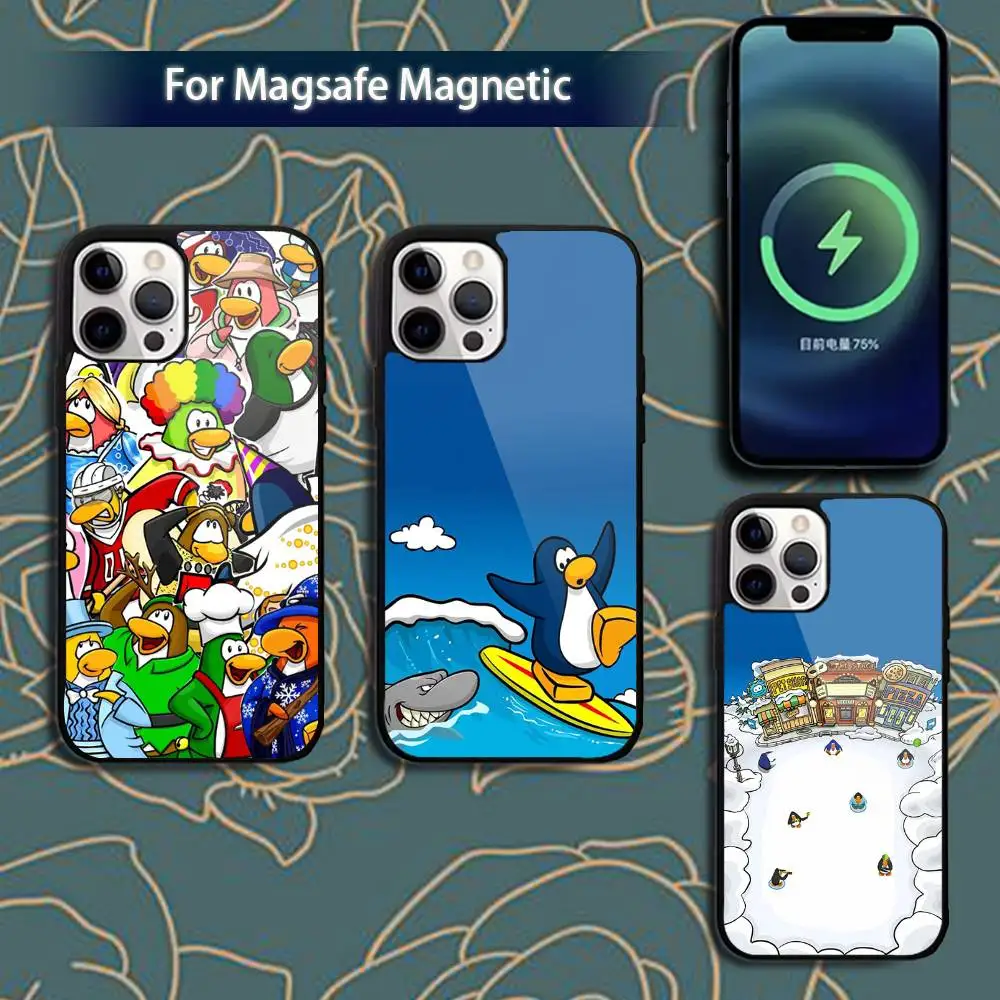 

Game C-Club P-Penguin Phone Case For iPhone 17,16,15,14,13,12,11,Pro,Max,Plus,Mini,Magsafe,Magnetic Wireless Charging Case