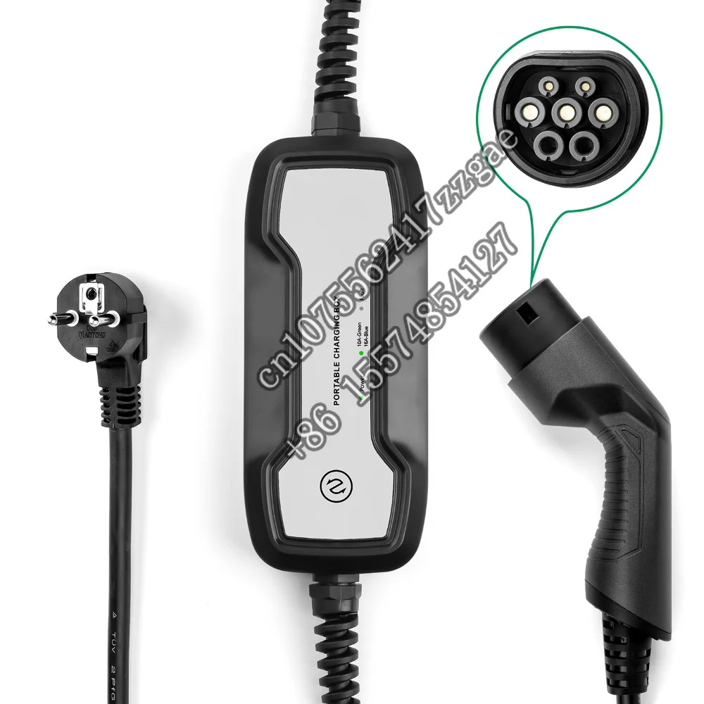 16A 220V Mode Type2 Ac Ev Charger UK Plug Evse Portable Ev Charger Electric Vehicle Car Charger