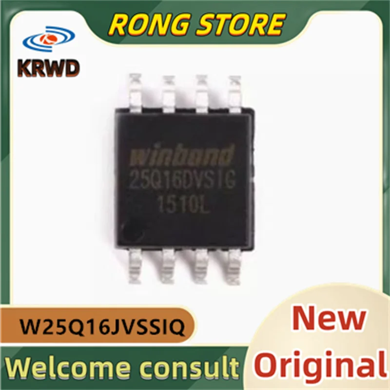 30PCS W25Q16JVSSIQ W25Q16 SOIC-8 Novo e Original