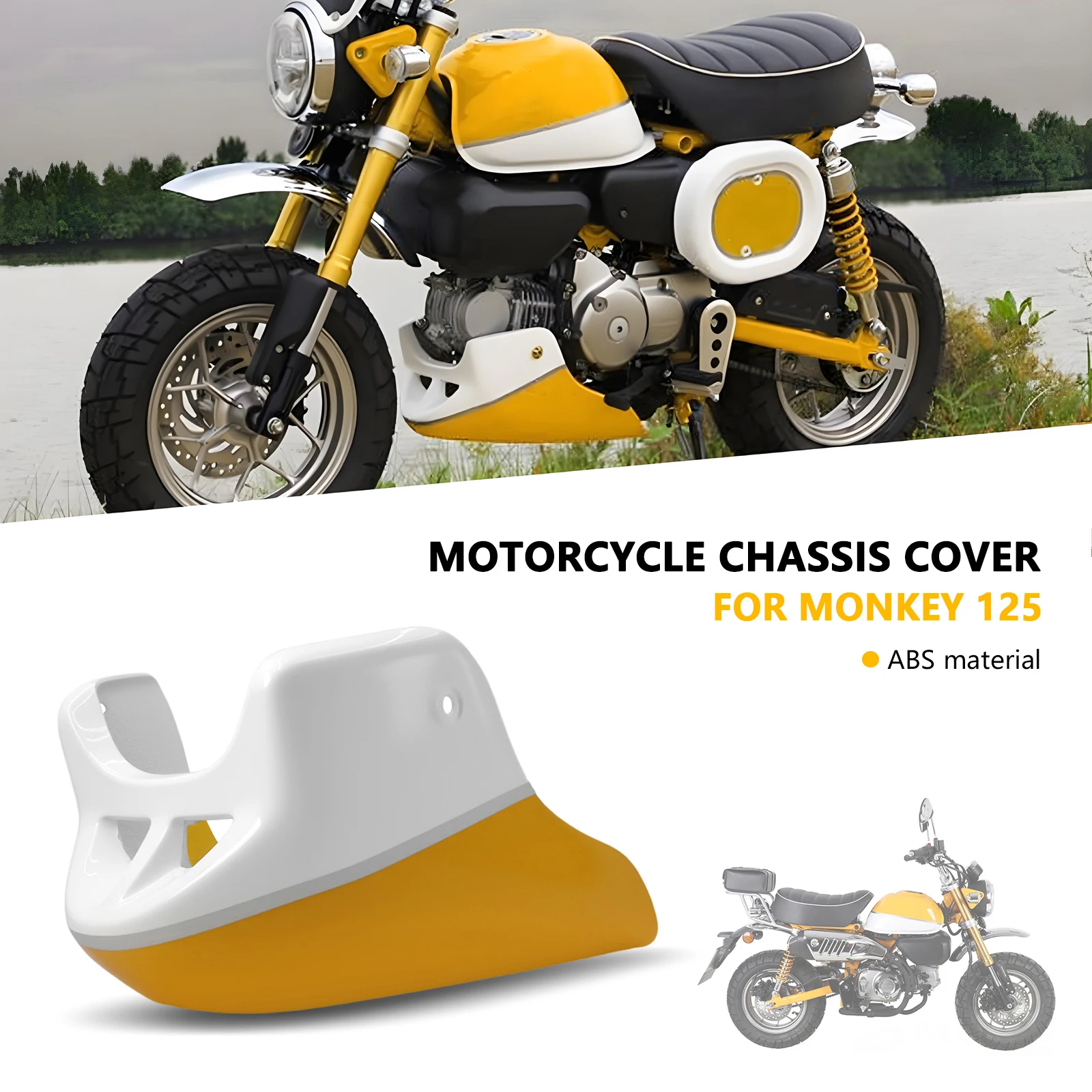 

Для Honda Monkey125 2018-2025 MONKEY 125 2024, новые аксессуары, защита кузова, защита кузова, защита двигателя под защитой, защита обтекателя