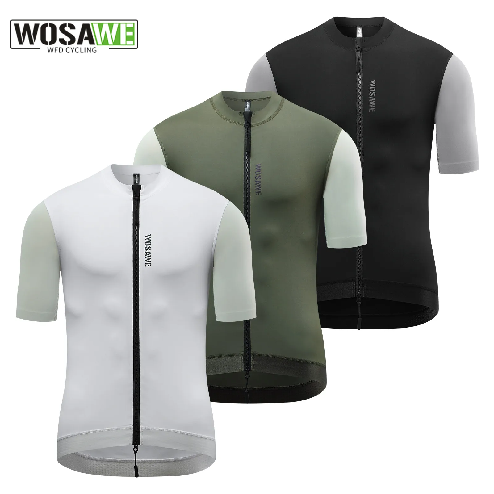 

WOSAWE Men Cycling Jersey Bicycle Clothing MTB Mountain Bike Clothes Summer Short Sleeve Pro Team Bicycle Clothing