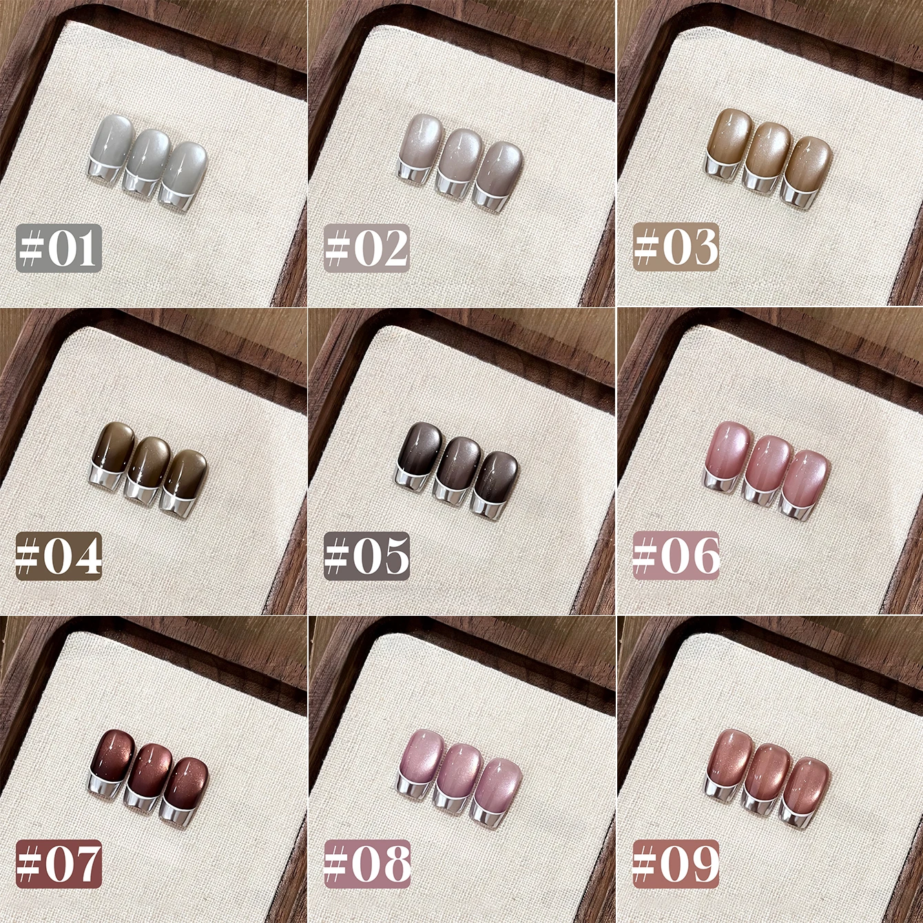 1-12 stücke TC Sommer Blau Glas Perle Cat Eye Gel Nagellack Flash Weiß Spar Nude Farbe Magnet Nail art Gel Salon Weihnachten Nägel