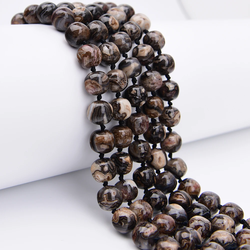 APDGG 14mm Natural Mix Color Crazy Lace Agate Geode Brain Shape Stone Loose Beads 15'' Strand Jewelry DIY