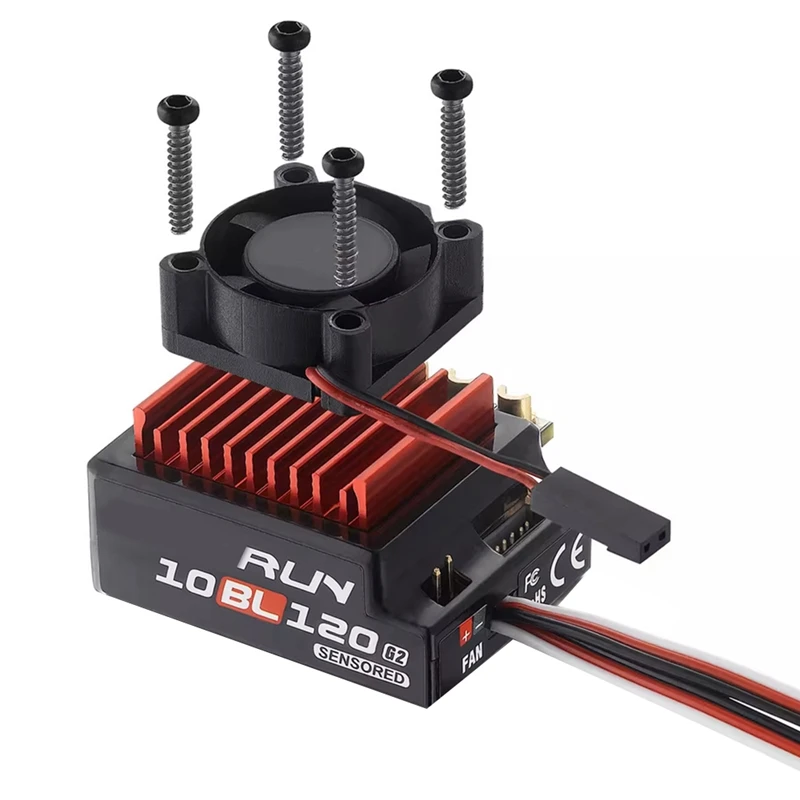 Contrôleur de vitesse ESC Lipo Sensored, ESC sans balais pour Quicrun, 10BL120, Nip120A, 2-3S, voiture RC 1/10