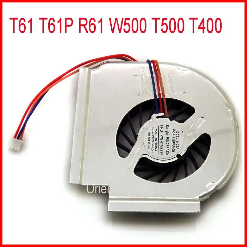 Free Shipping New MCF-217PAM05 42W2461 42W2460 3PIN For IBM Lenovo Thinkpad T61P T61 R61 W500 T500 T400 Laptop CPU Cooling Fan