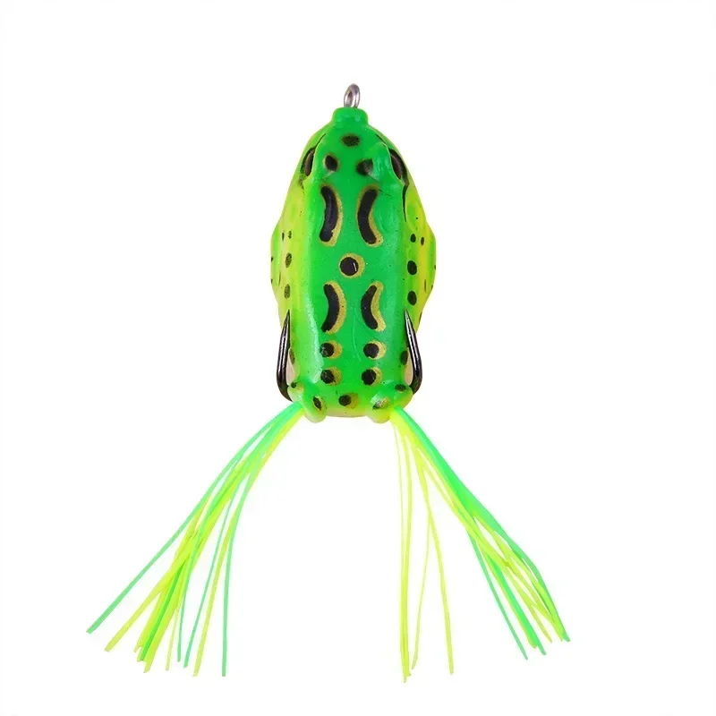 Frog Lure Double Propeller Legs Silicone Soft Baits 5.5cm 12g Topwater Wobblers Artificial Bait For Bass Catfish Fishing Tools