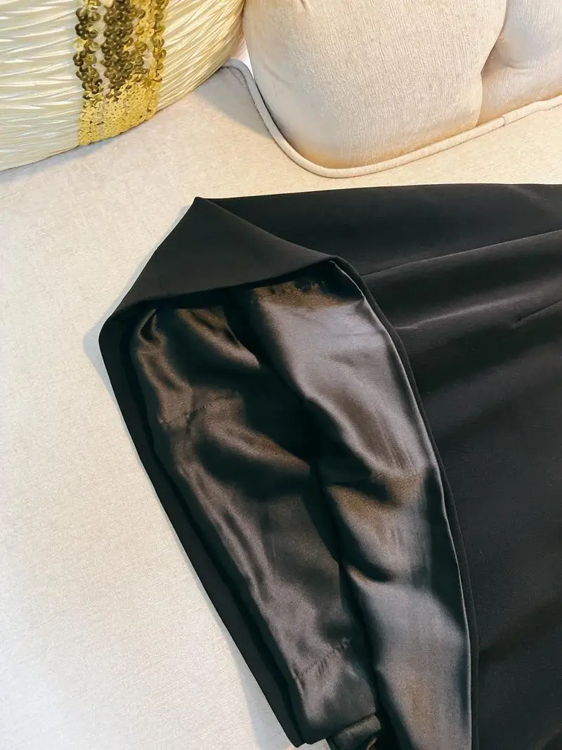 EvaSle Retro Bla Dr Lady-like Vita alta ort A-Line Compleanno Par Chic Donna Faion Poliestere No-sve Dr