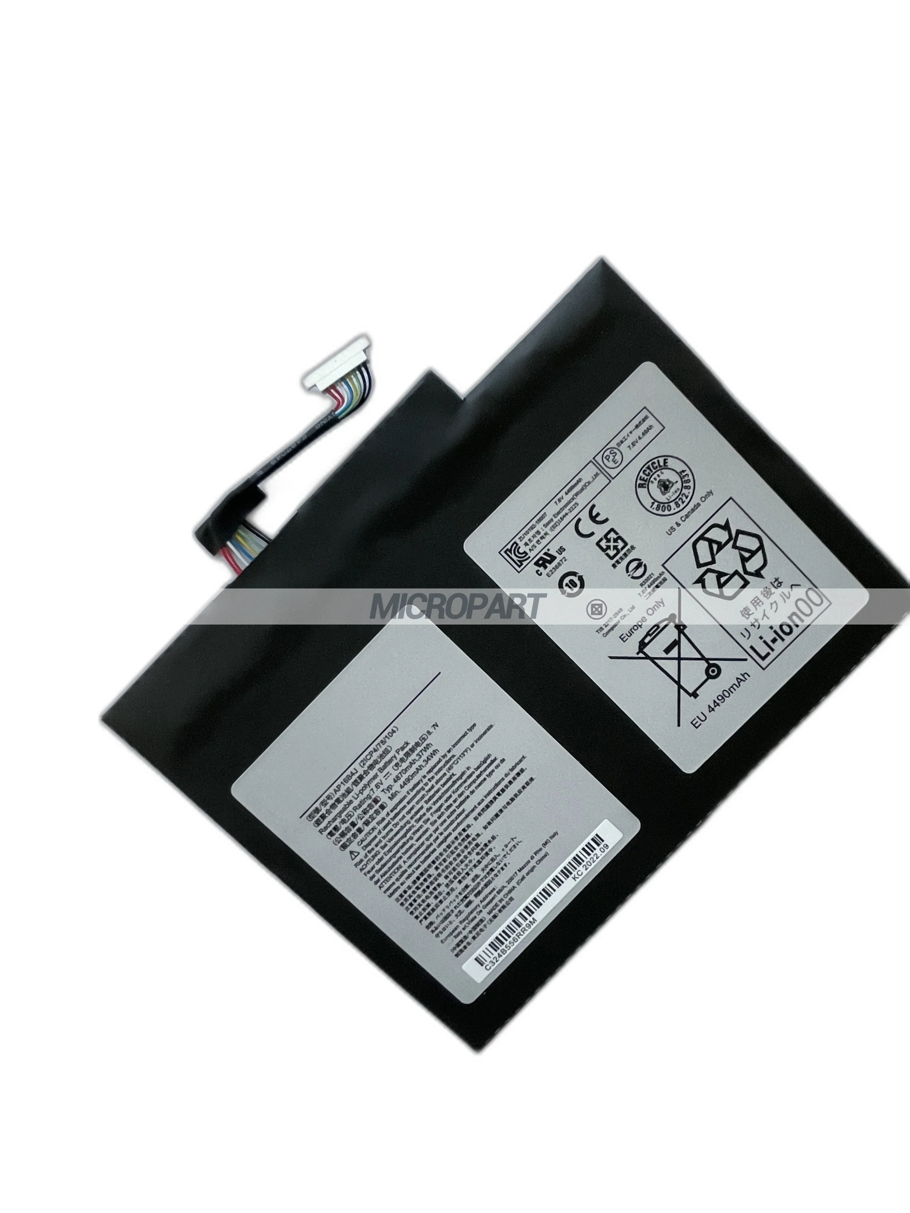 Imagem -03 - Li-ion Ap16b4j Substituição da Bateria do Portátil Longa Duração da Bateria Uso com Acer Switch Sw51252p Switch Alpha 12 Sa5271p 7.6v 37wh