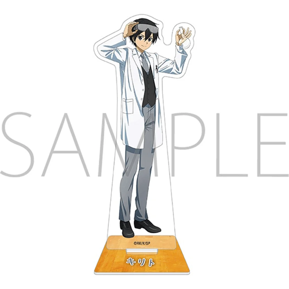Sword Art Online Kirito 15cm Acrylic Stand Keychain Lab Coat Scientist Ver Tabletop Ornament Desk Room Decor Anime Figure Gift